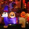 Costway 5 FT Long Halloween Inflatable Dachshund Dog with Pumpkin Self Inflating Yard